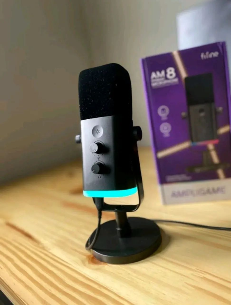 Microfone Fifine USB/XLR RGB - Dinâmico para PC, PS5, Streaming e Podcast - Foto 2