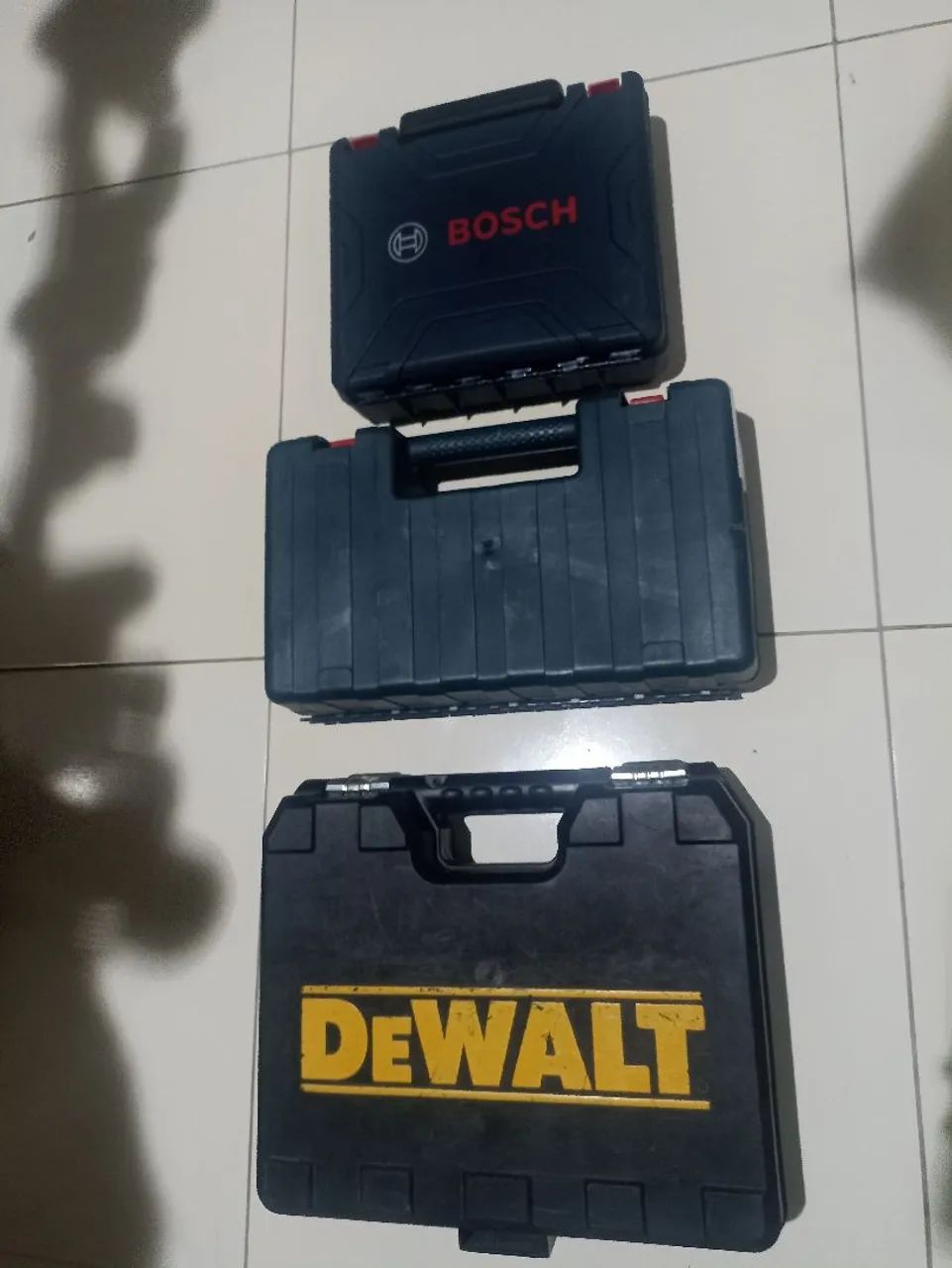 Caixas parafusadeira Dewalt e Bosch