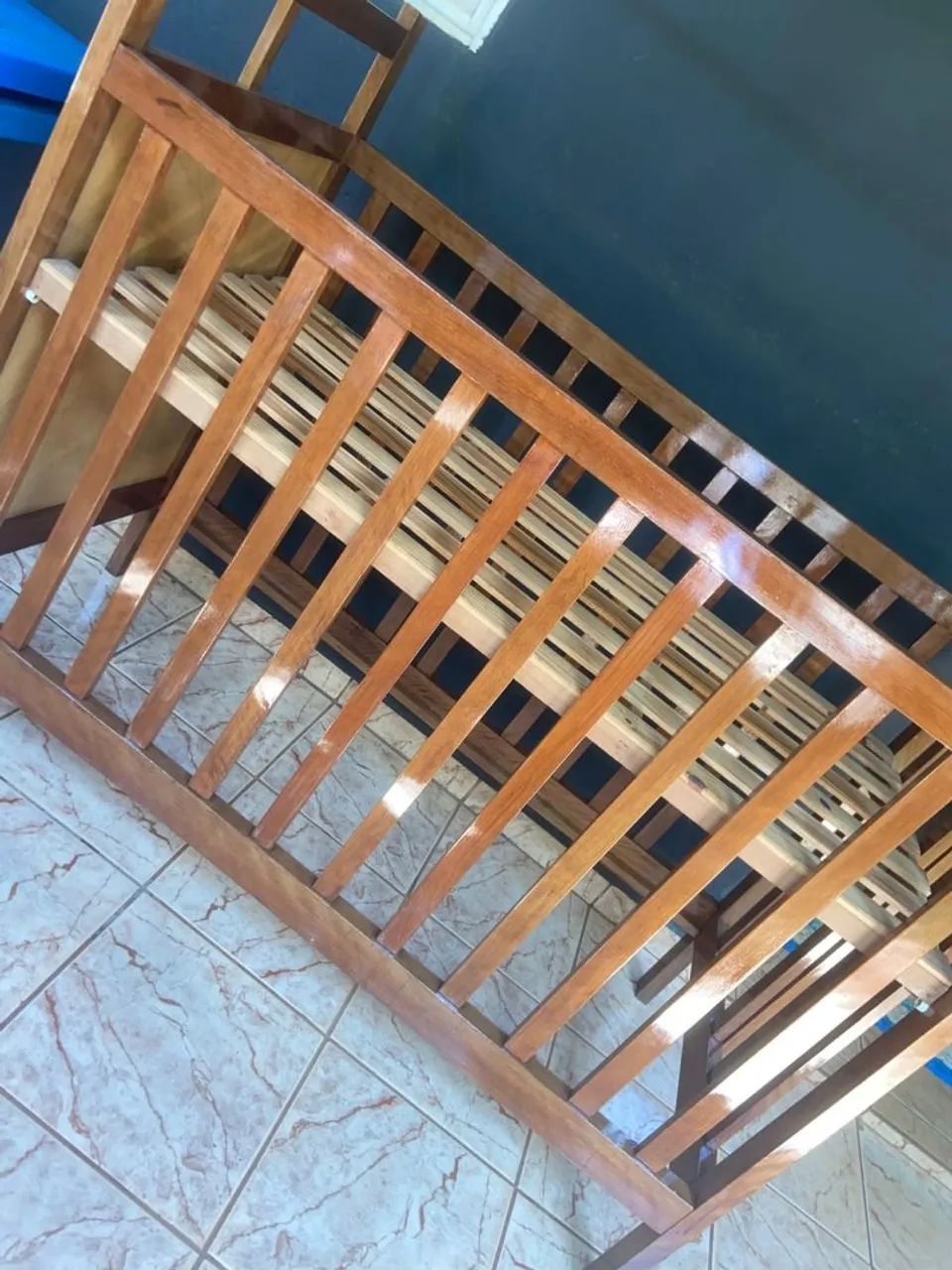 Berço americano madeira pura  - Foto 6