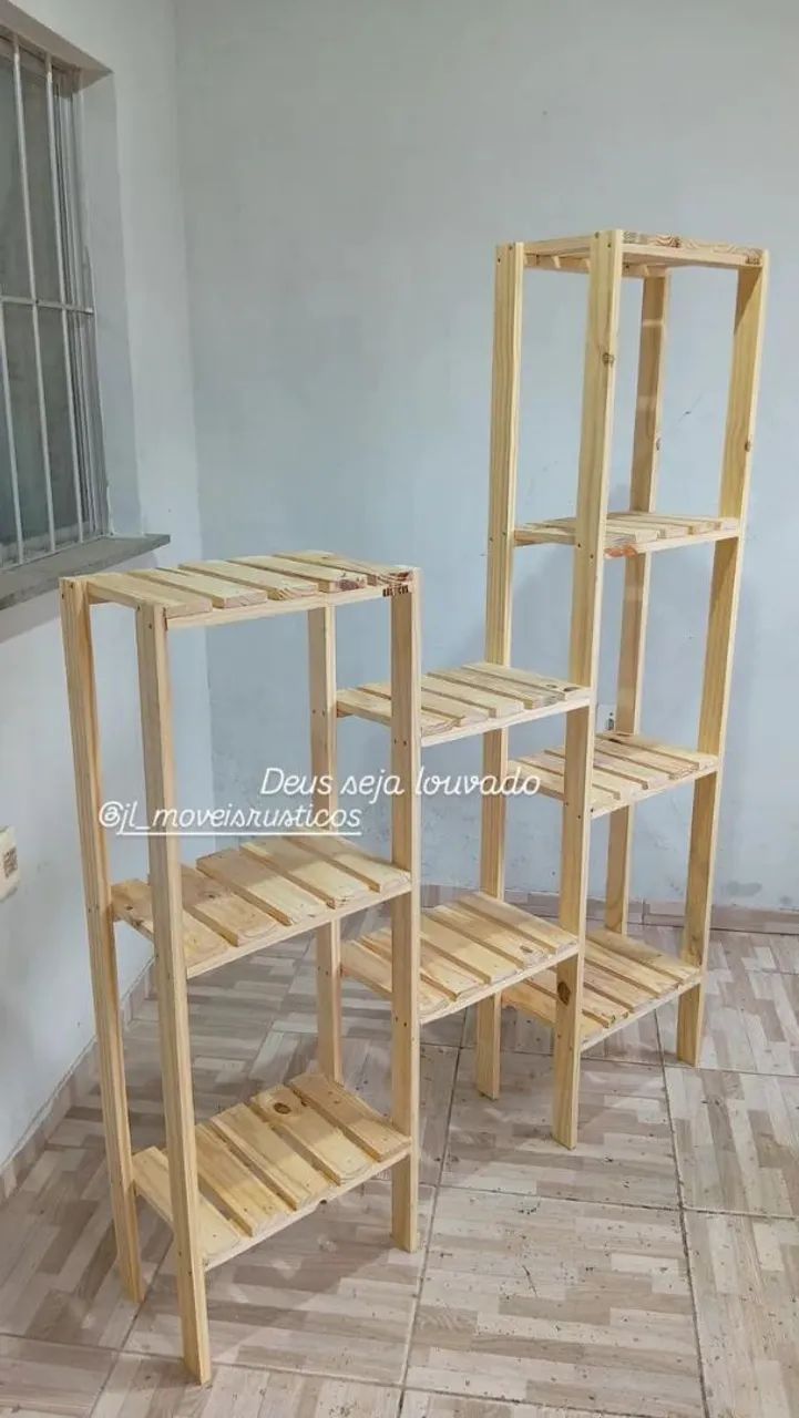 Vendo estante multi uso de pinos