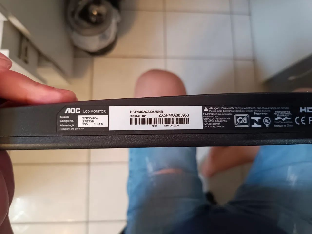 Monitor 27" AOC FullHD - Foto 5