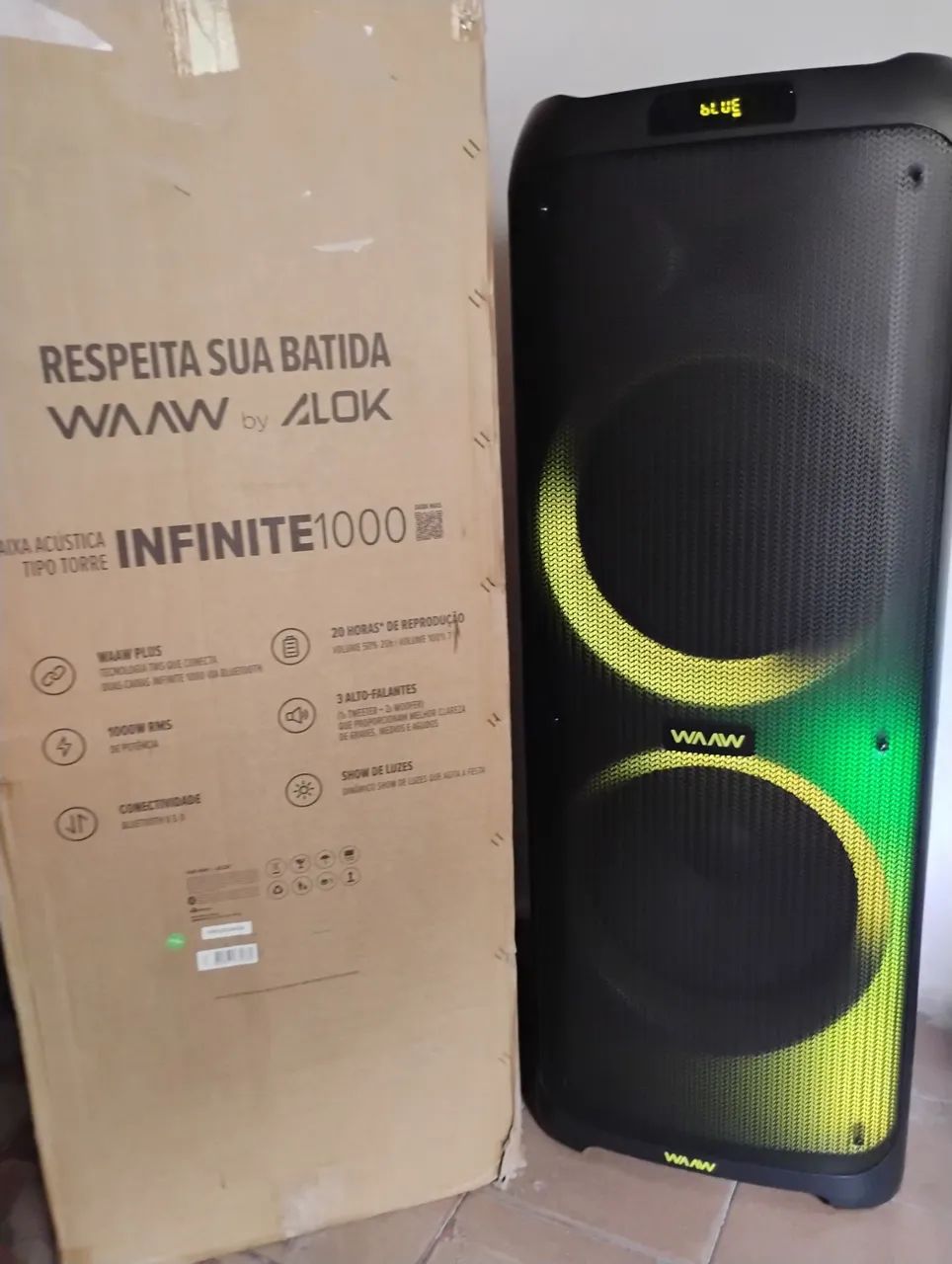 Caixa de som alok infinite 1000 - Foto 3