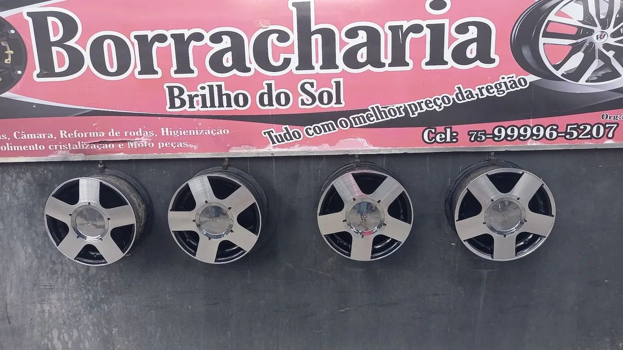 Roda aro 13 semi  nova  - Foto 2