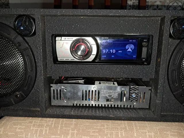 Micro System Panasonic e Caixa Vintage - Foto 4