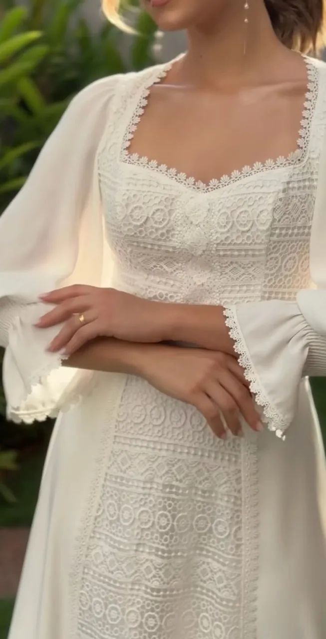 Vestido branco doce maria brand 