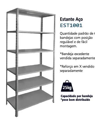 Estante de aço 