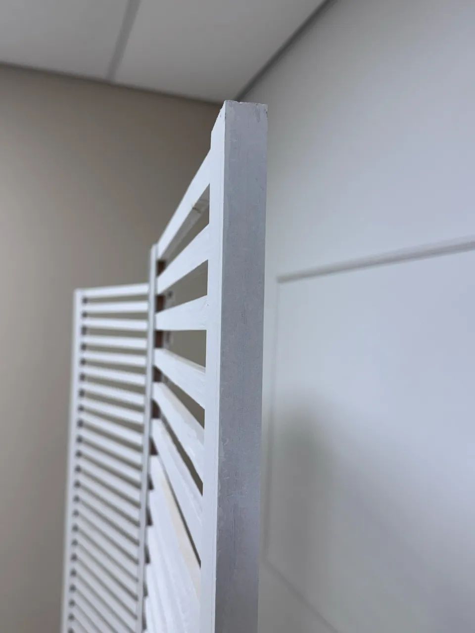 Biombo Branco Ripado - Foto 4
