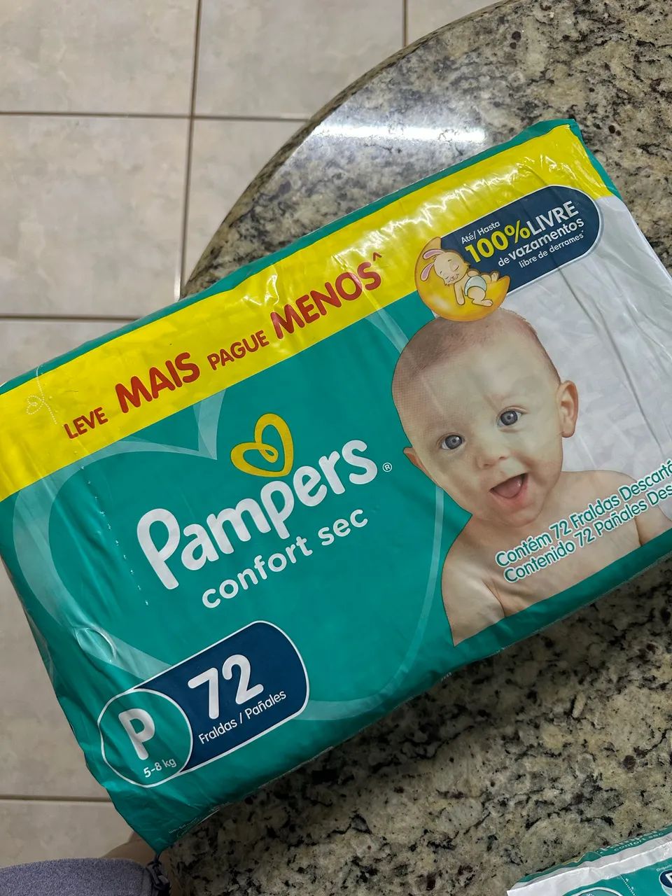 Fralda Pampers confort Sec P