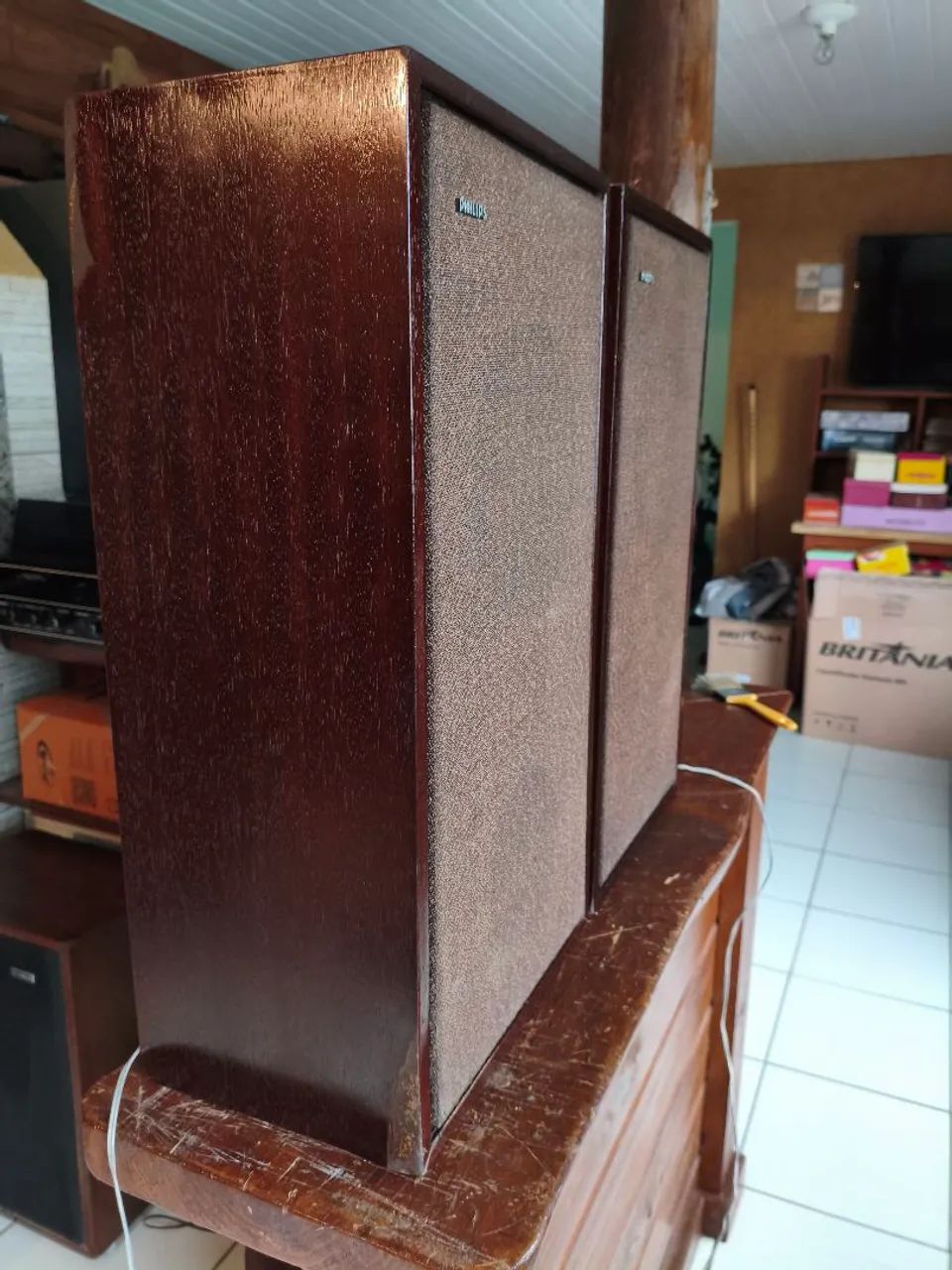 Caixas de som vintage Philips  - Foto 2