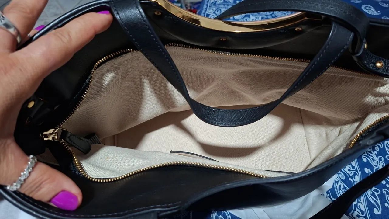 Bolsa de couro arezzo