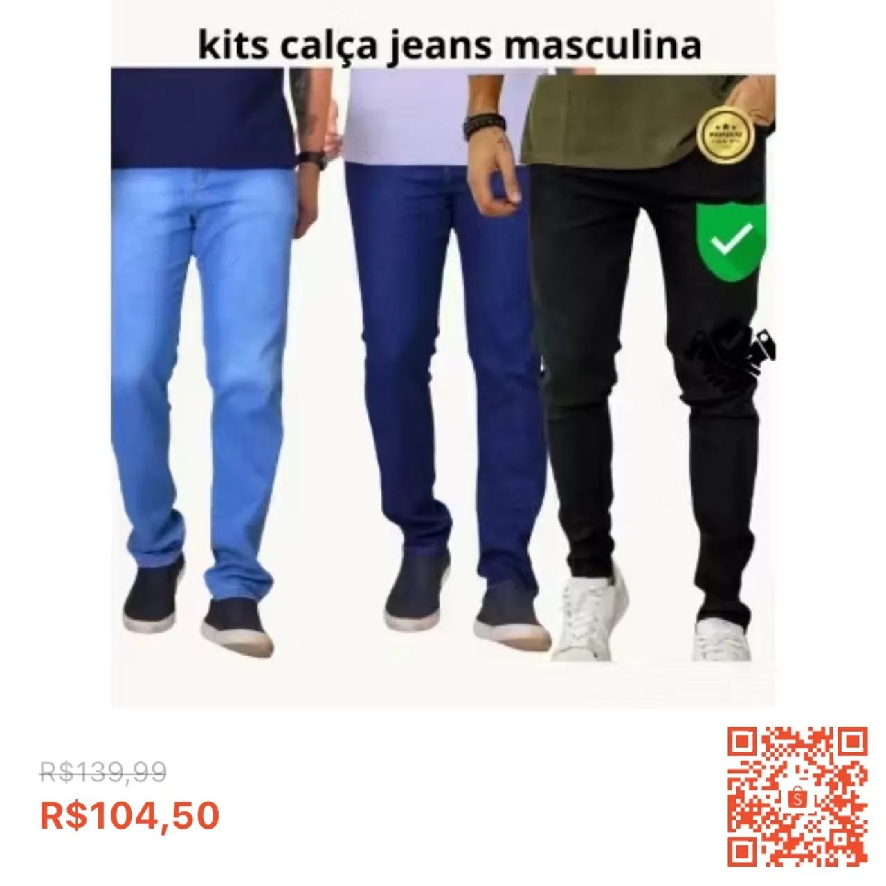 Kit calça masculina 