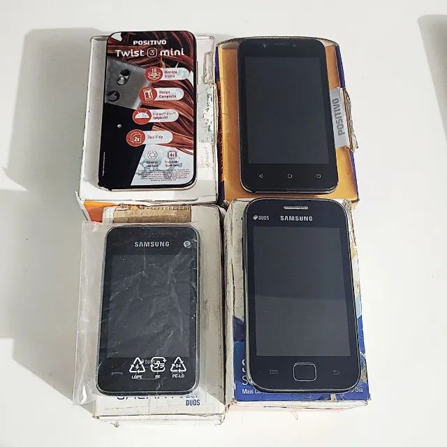 Lote 4 Celulares Antigos Sem Bateria