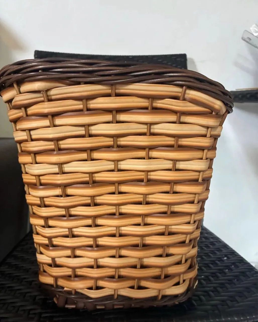 Cesta de Bicicleta estilo Vime - Foto 2