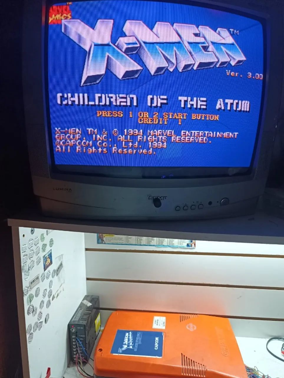 Placa Fliperama CPS2 XMEN ORIGINAL COM PIC