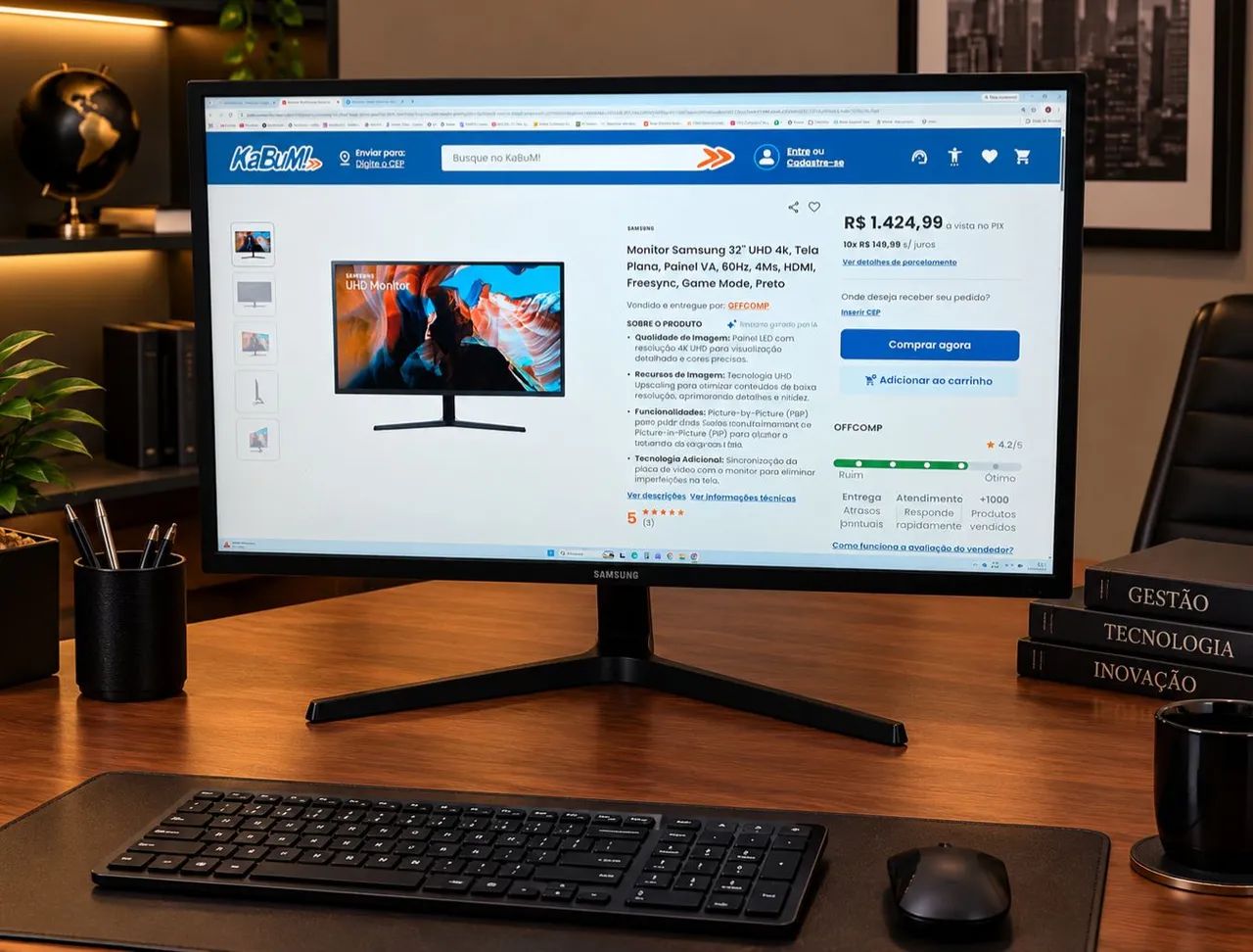 Monitor samsung 4k 