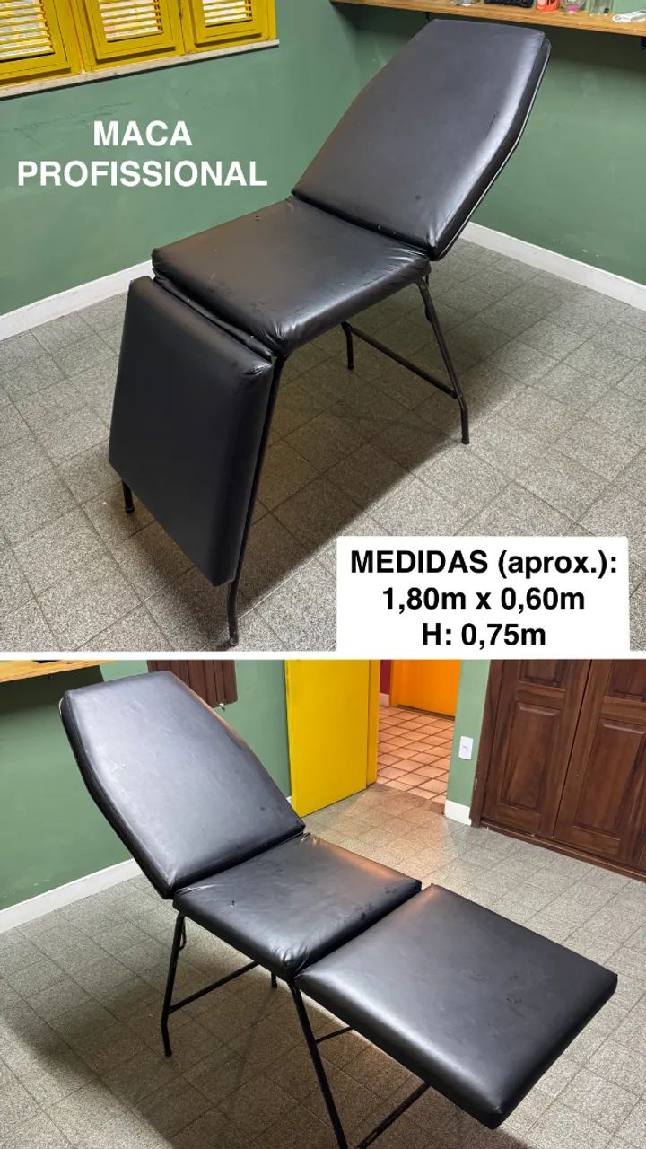 Maca Profissional Articulada Estofada Preta