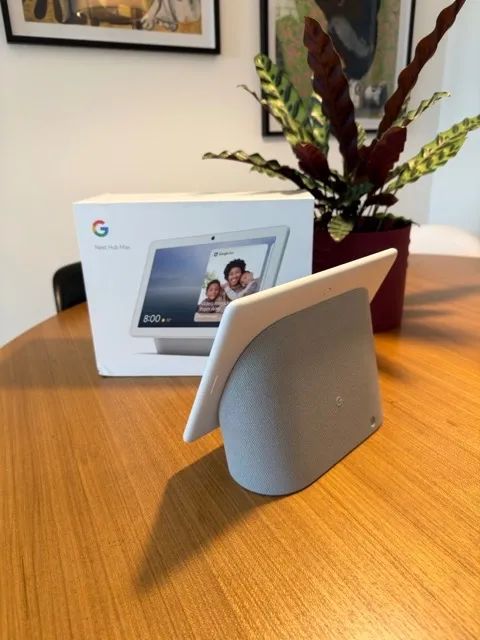 Google Nest Hub Max original, na cor Chalk - Foto 3