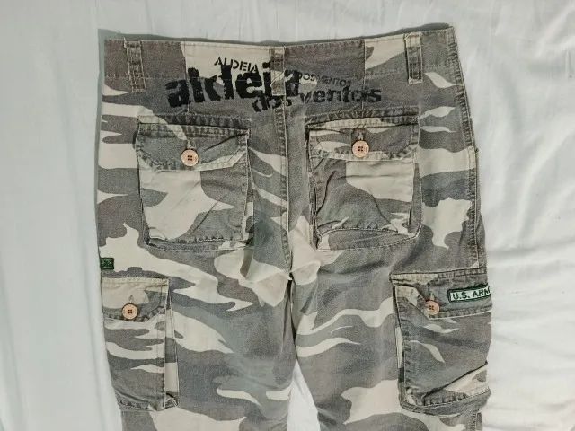 Calça Cargo Estilo Militar - Aldeia dos Ventos - Tamanho P - Foto 3