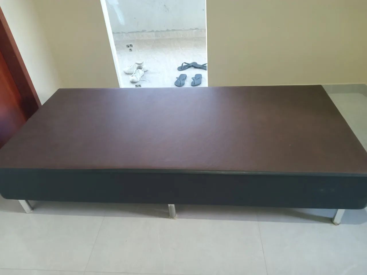 Cama Box Solteiro Sem Colchão - Usada em Bom Estado - Foto 2