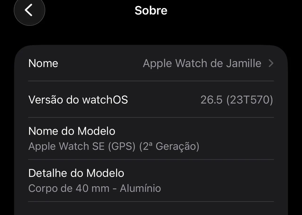 Apple Watch SE 2 geração 40mm