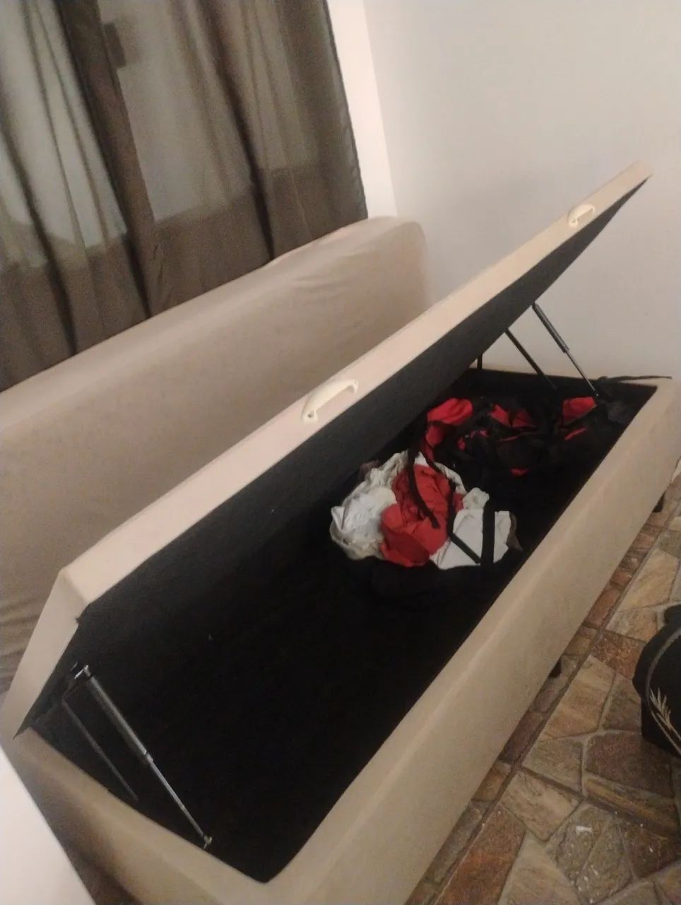 Cama box com bau + colchão  - Foto 2