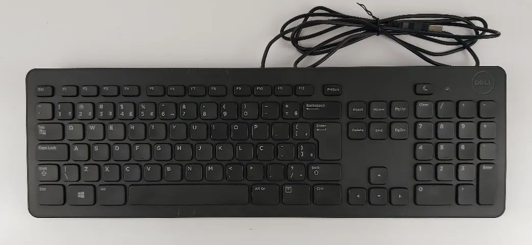 Teclado Dell USB com fio 0TY1YN + Mouse Dell USB com fio MS116 - Foto 3