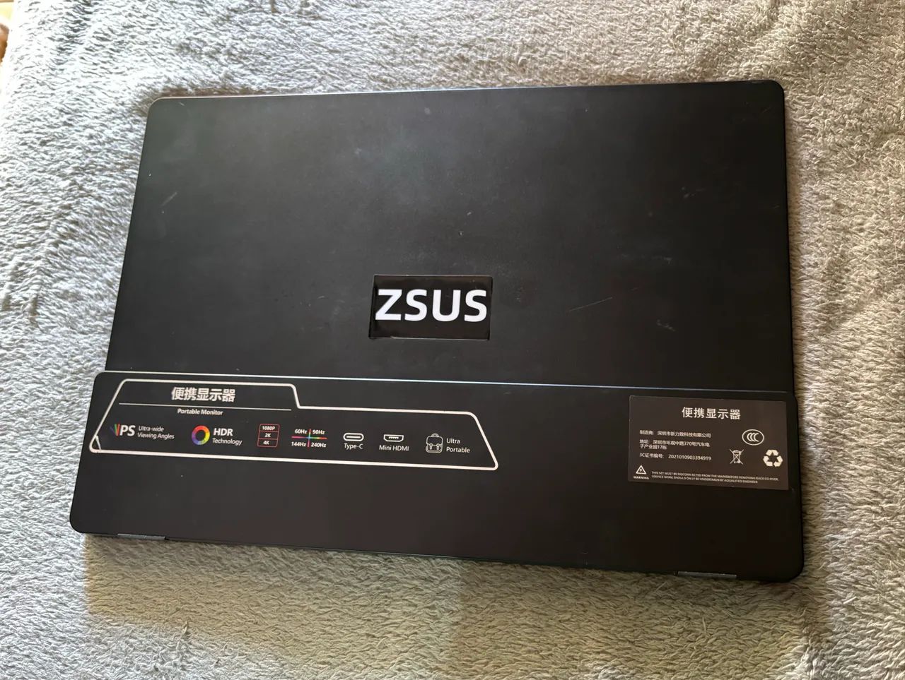 Monitor Portátil 2K a 60hz 14 polegadas Zsus  - Foto 2
