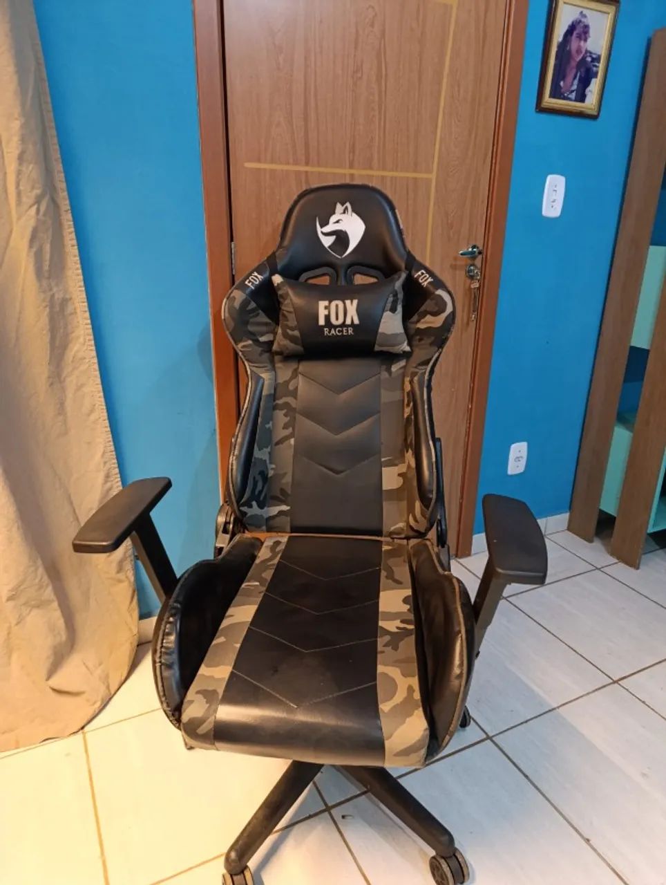 CADEIRA GAMER FOX RACER CAMUFLADA