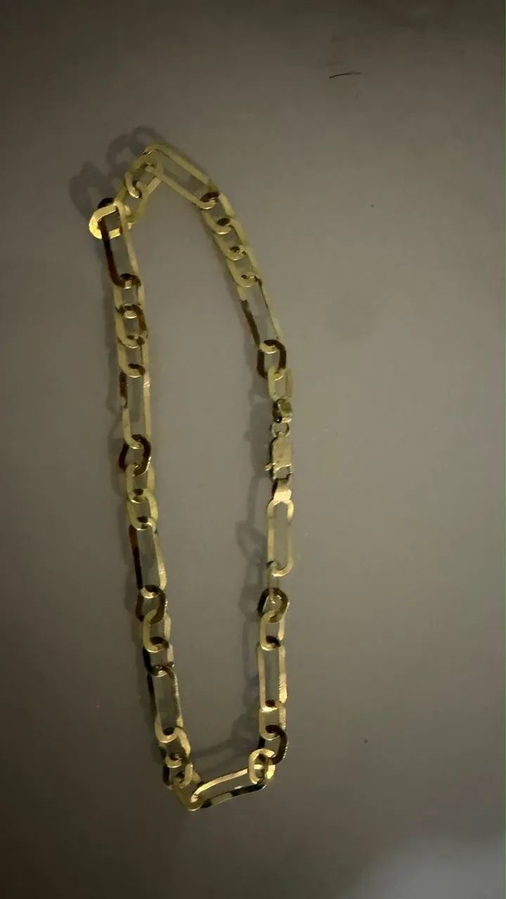 Pulseira de ouro 18k 3 elos  - Foto 3