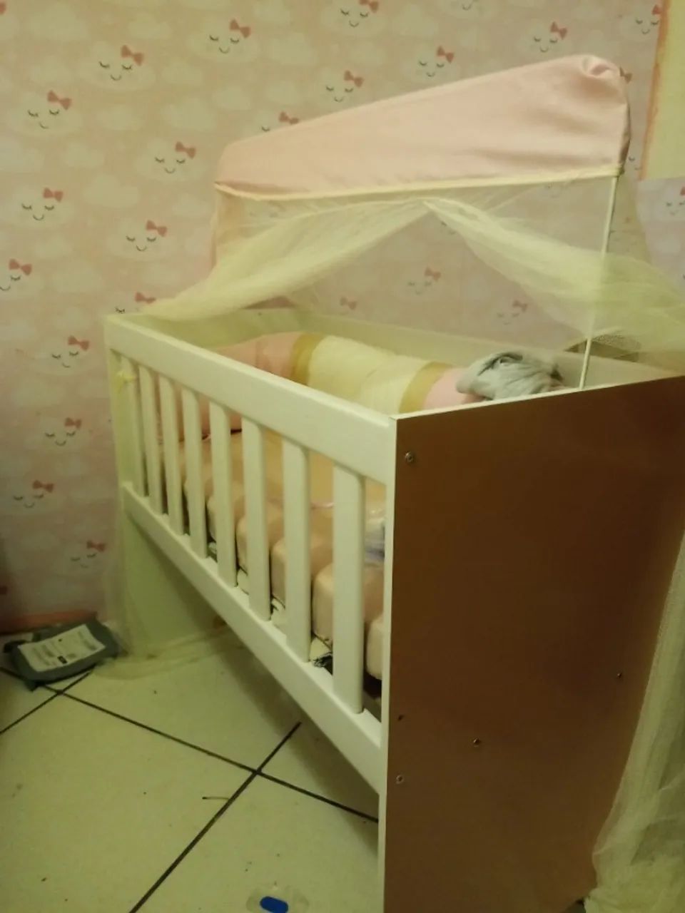 Mini Berço Rosa - Foto 2