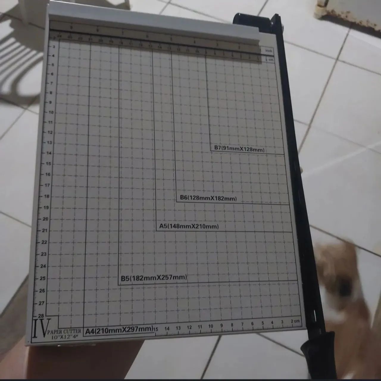 Guilhotina de aço para papel