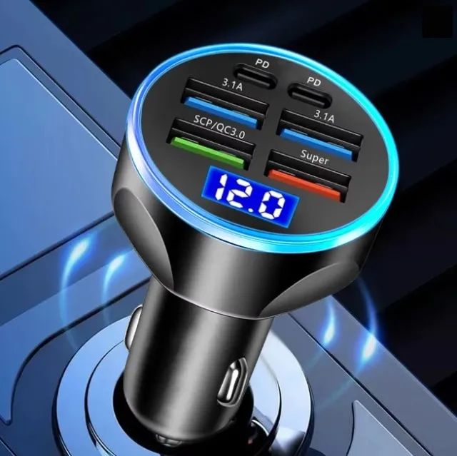 Carregador veicular PD 3.0 USB-C 250W para Celular - Foto 2