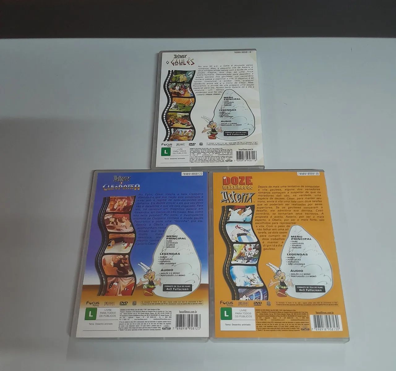 Coleção Asterix - 3 DVDs - Foto 2