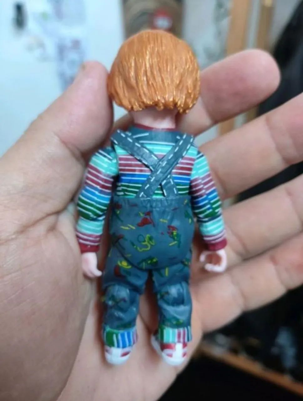 Boneco chucky brinquedo assassino 10cm - Foto 3