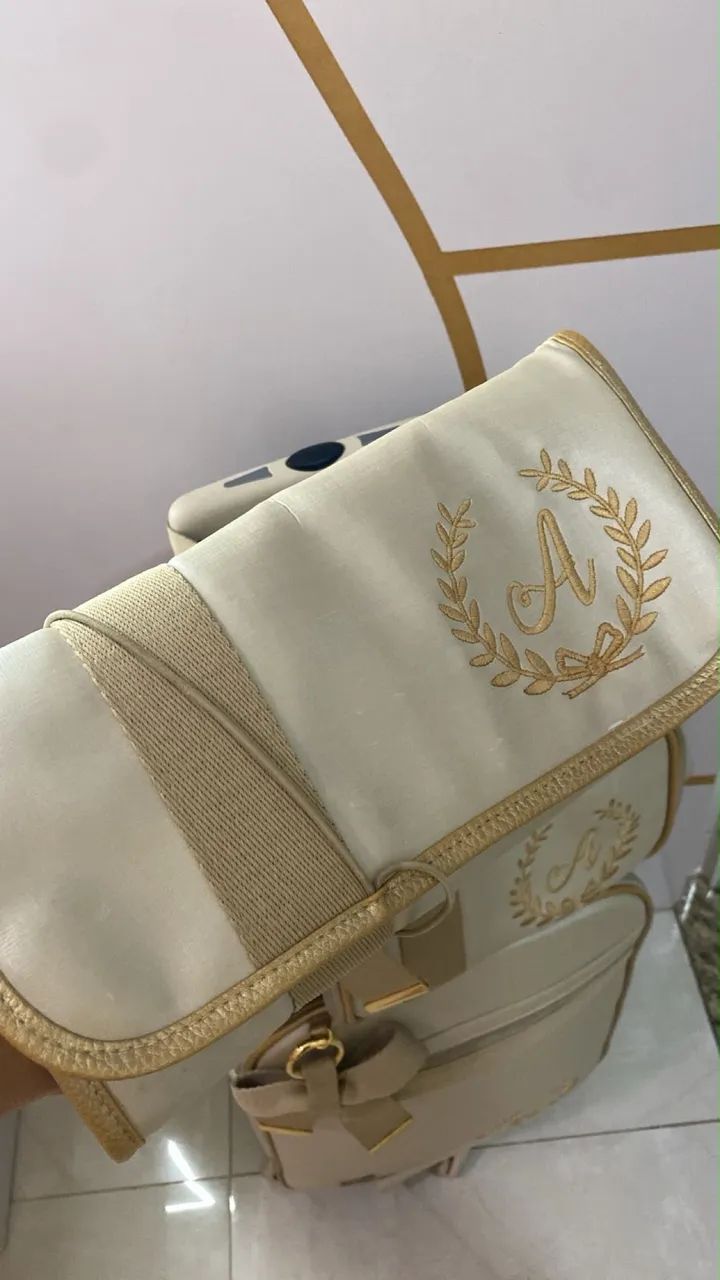 Bolsa e mala maternidade Chita de luxo - Foto 2