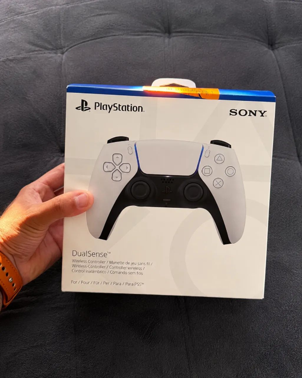Controle PS5 DualSense Branco Original + Caixa - Foto 3