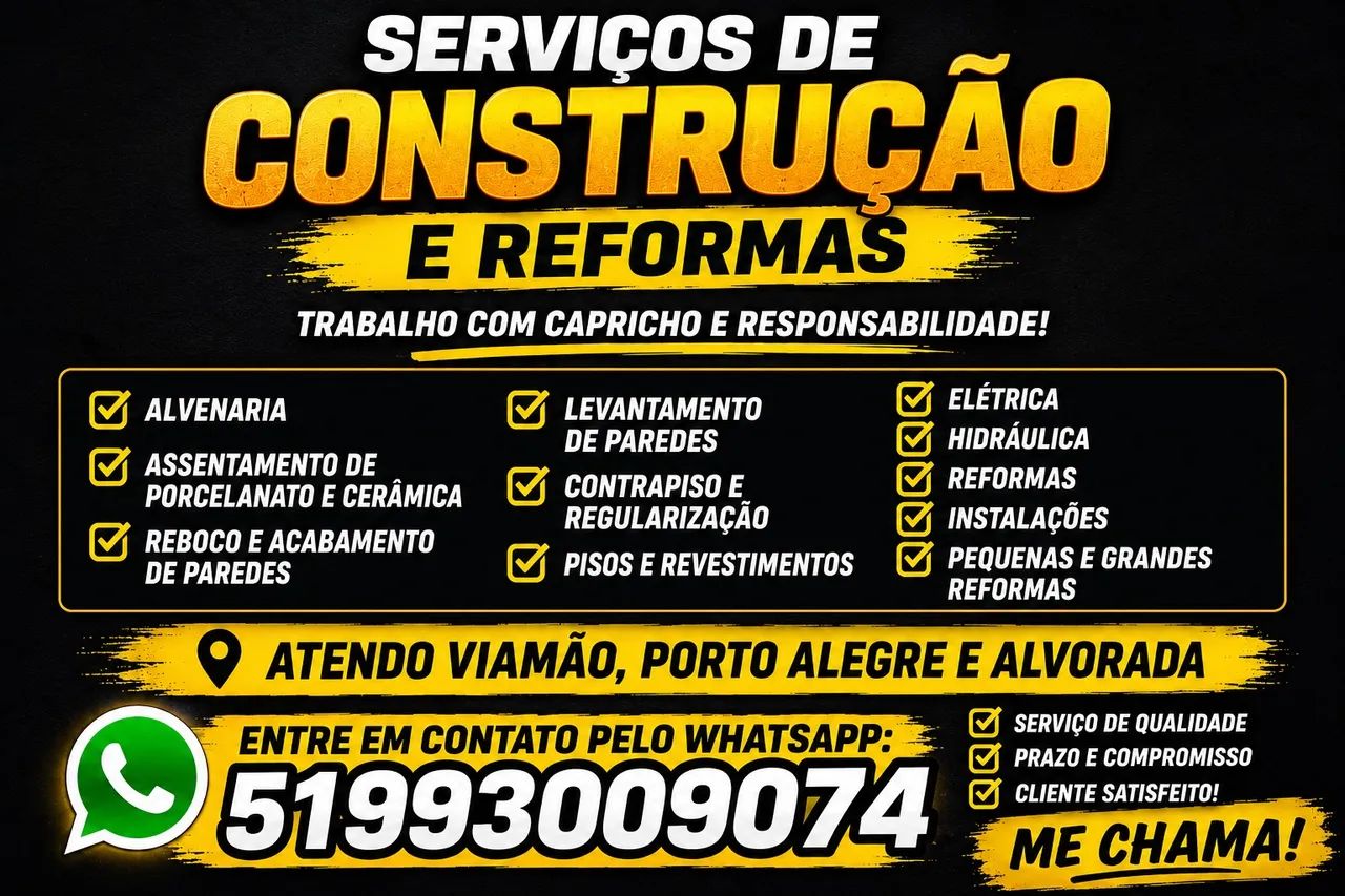 Pedreiro/Reformas e construções 