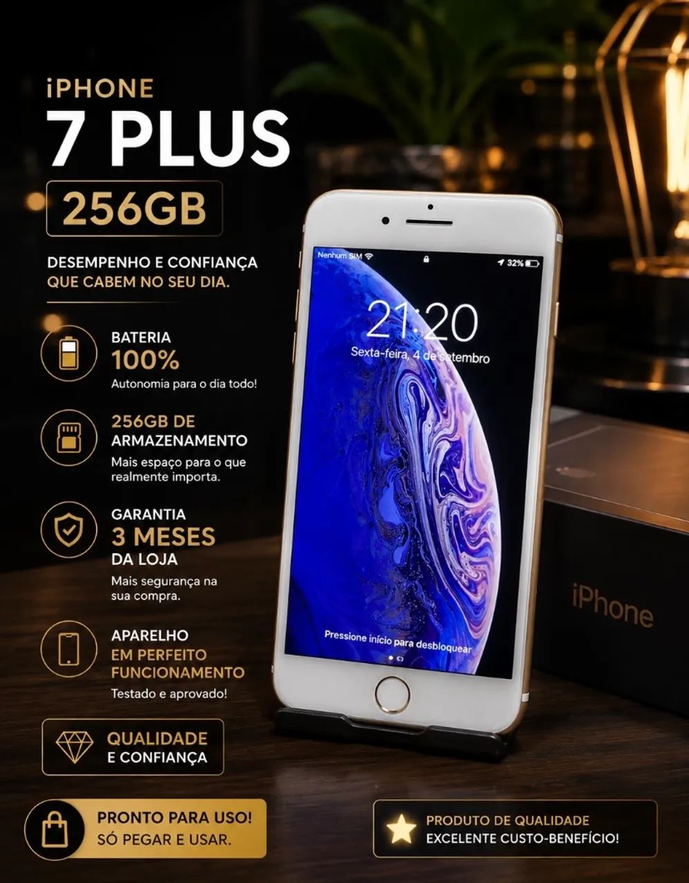 iPhone 7 Plus 256Gb - Foto 2