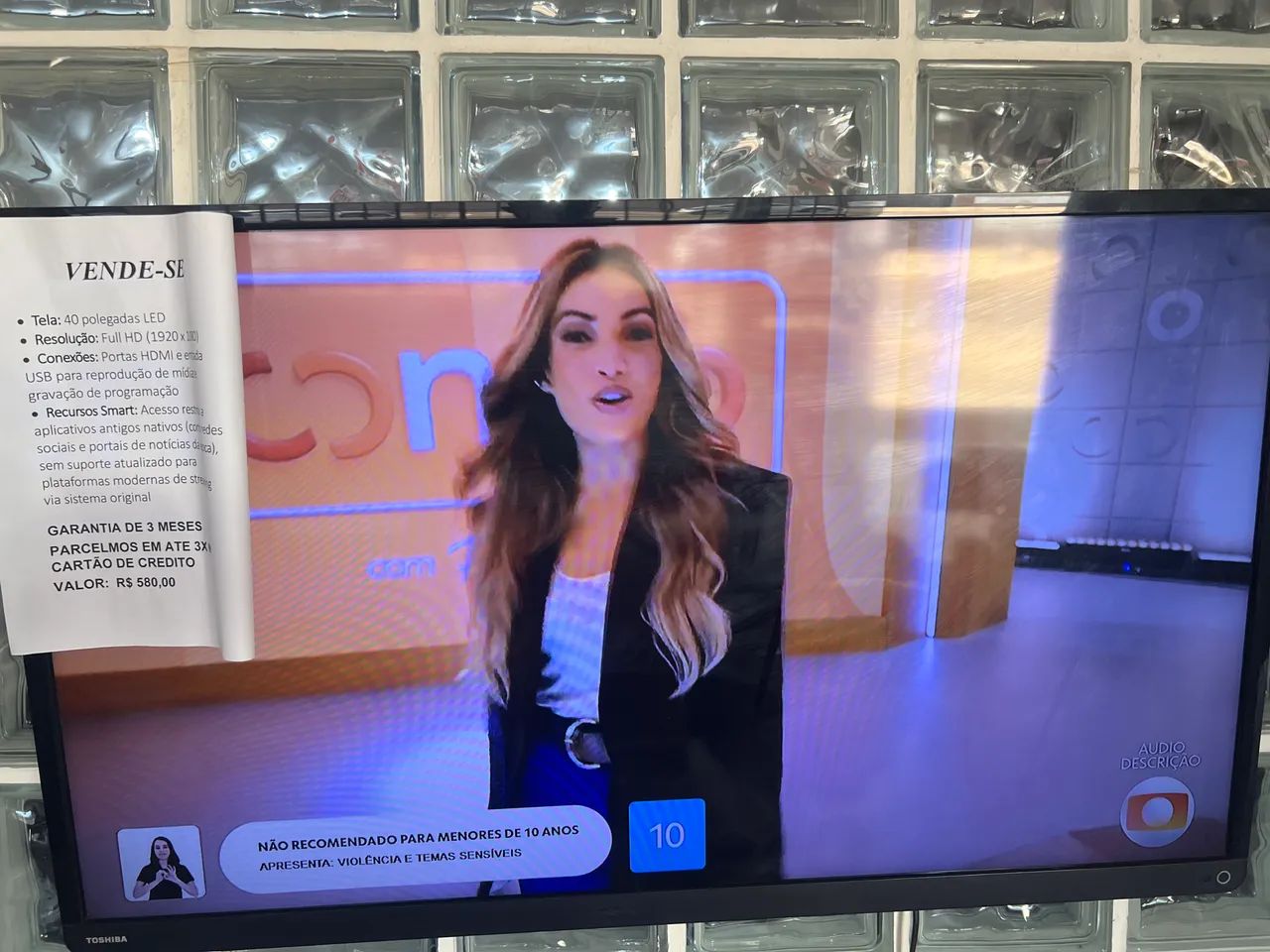 Tv led semp Toshiba 40 polegadas não é smart