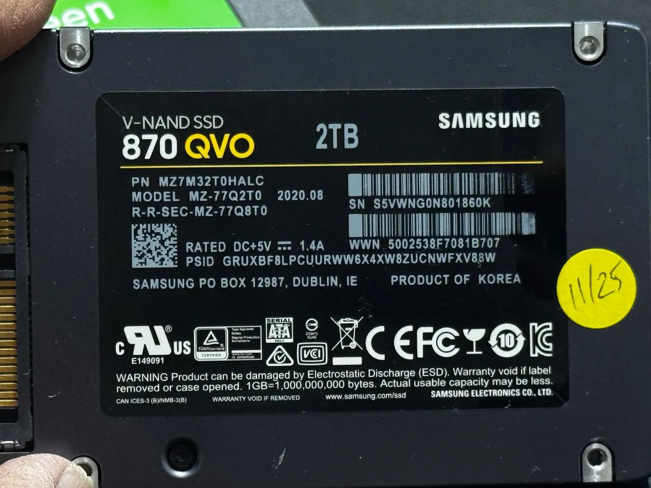 SSD SAMSUNG QVO 2TB - Foto 2