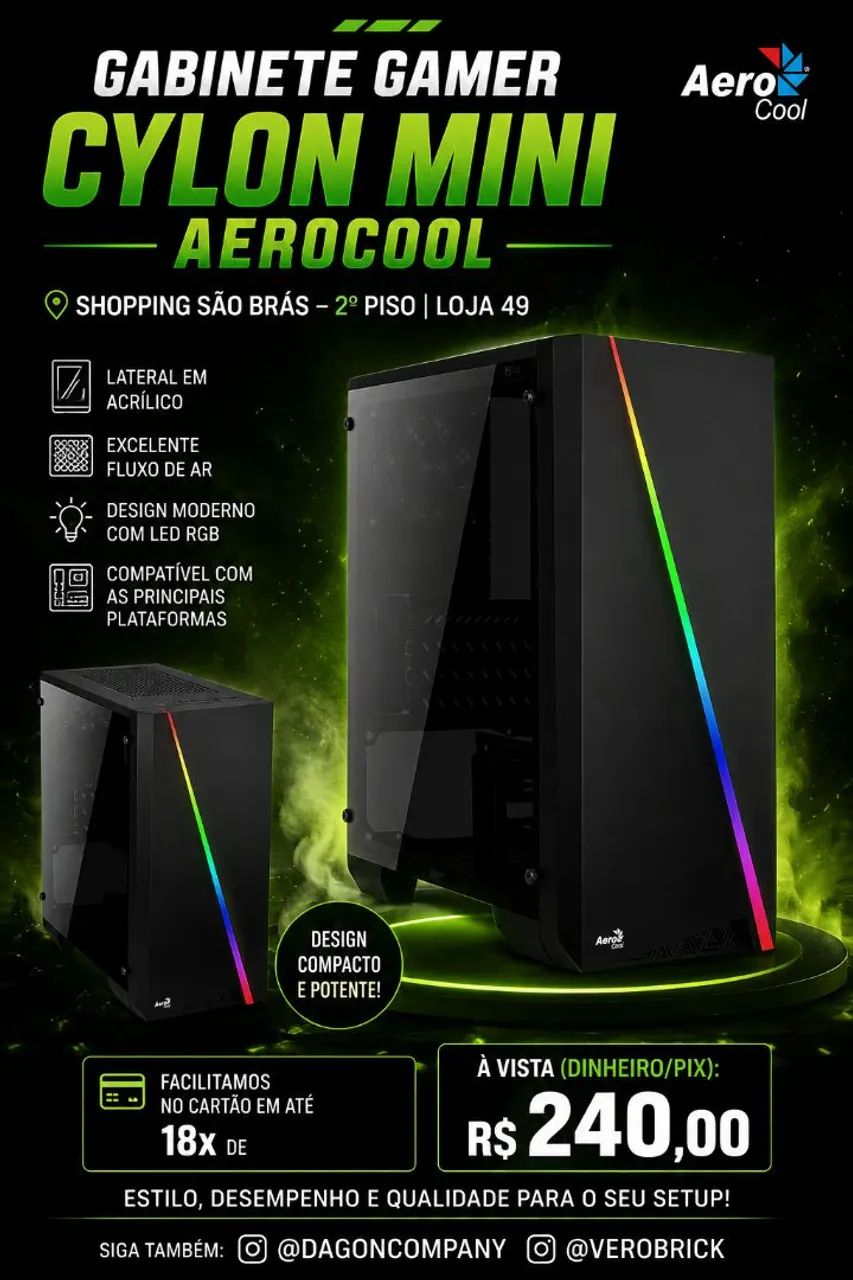 Gabinetes Gamers Variados 