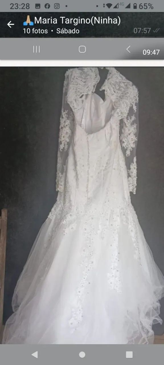 Vestido de noiva e de daminha de honra!! - Foto 3