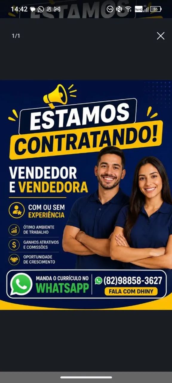 Vaga de emprego 