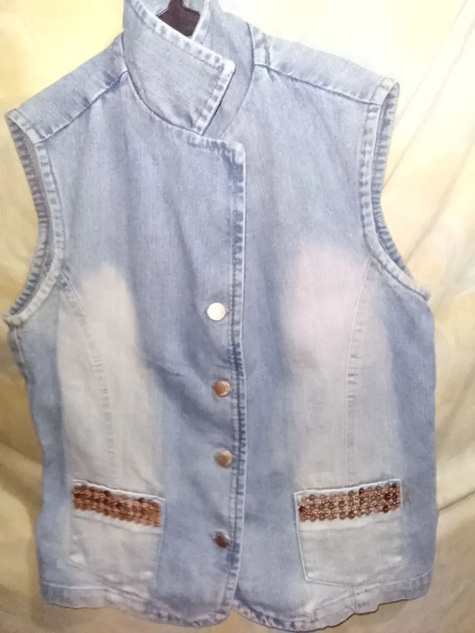 COLETE JEANS FEM. N°40 (RECORTE) - Foto 2