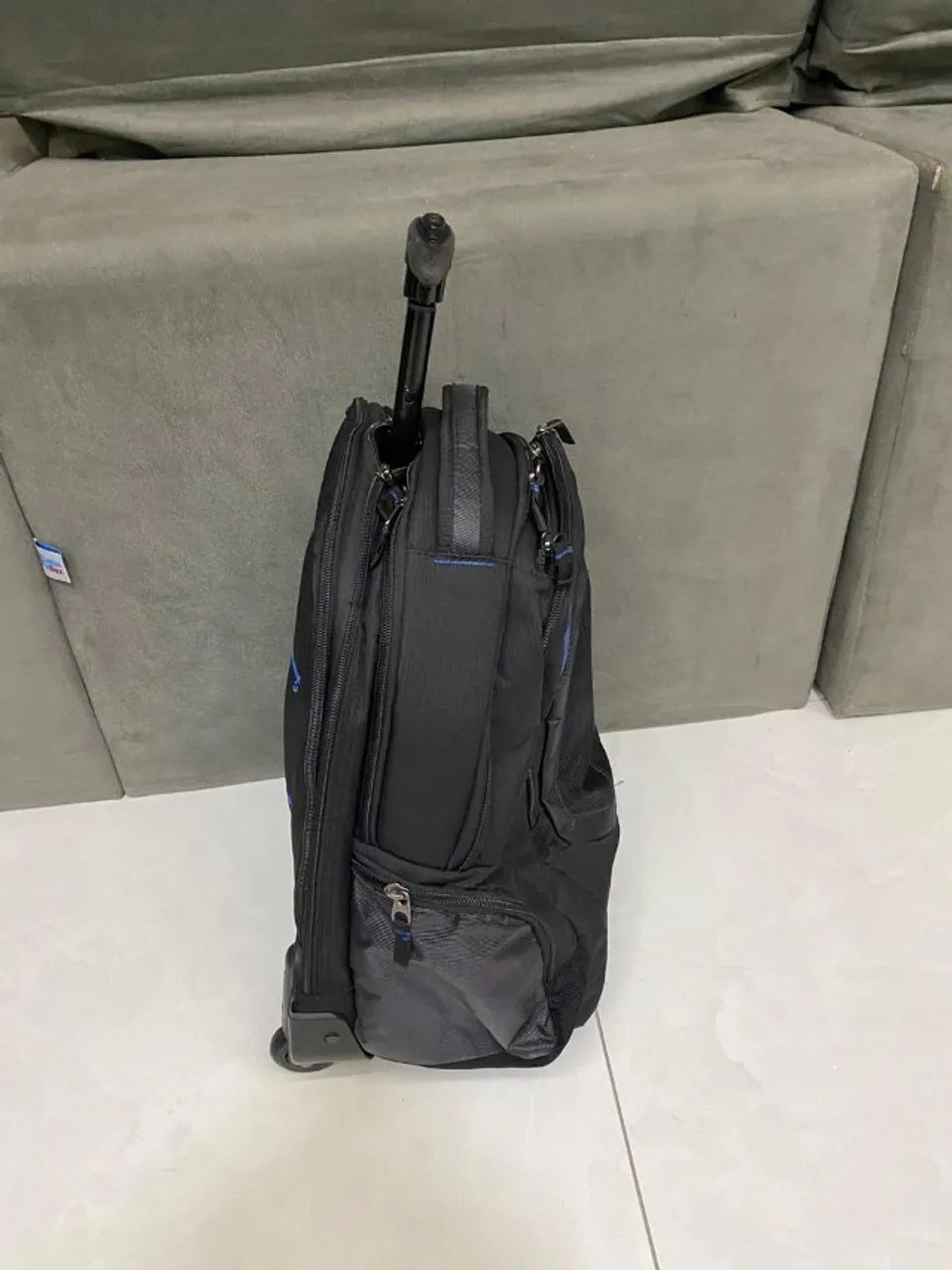 Mochila Dell Essential Rolling Backpack 15.6 Azul e Preta - Foto 2