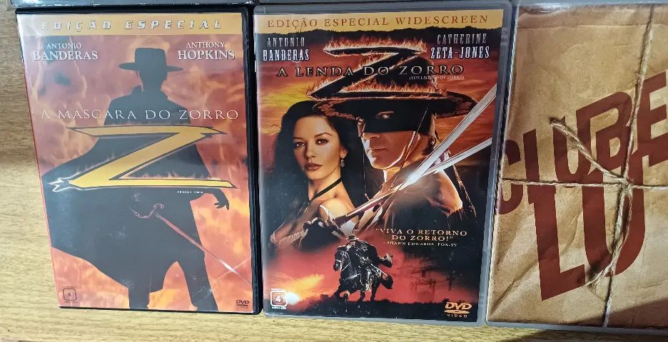 Lote DVDs Ação, Aventura - A Mascara Zorro 1 + 2, MIB, Tekken