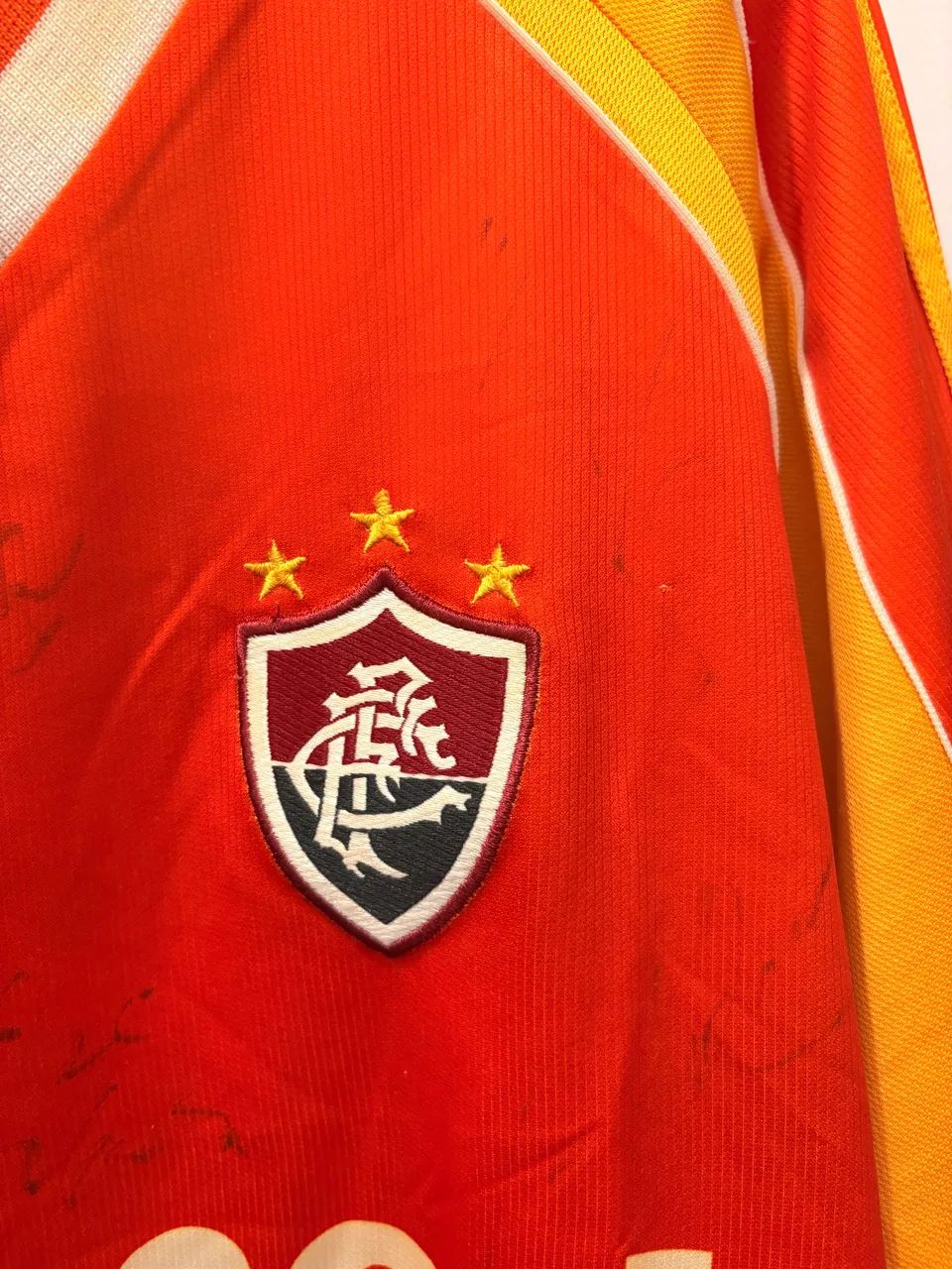Camisa Fluminense Centenário Laranja 2002 - Foto 4