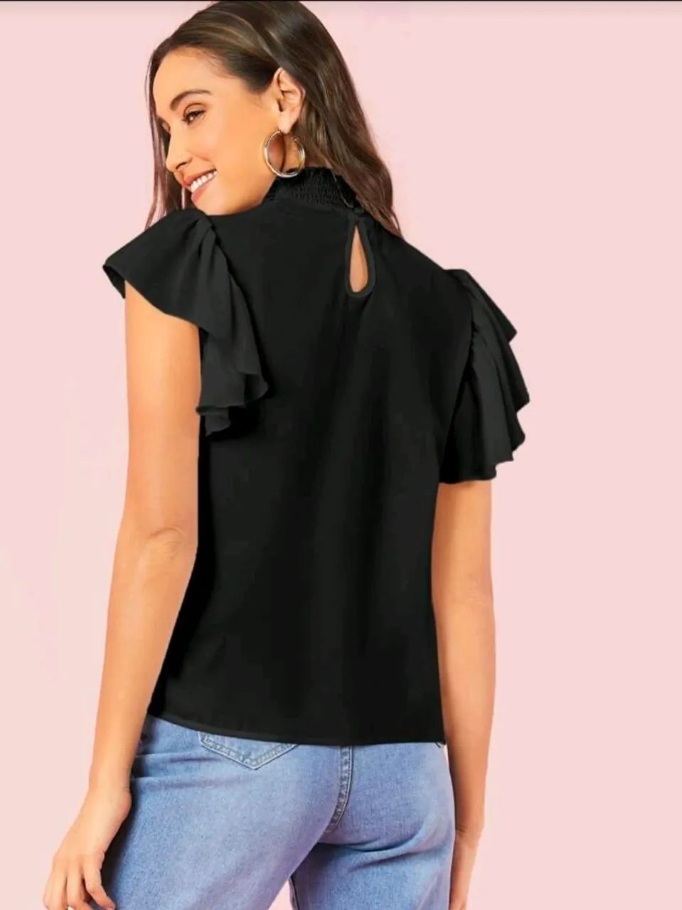 Blusa preta elegante  - Foto 2