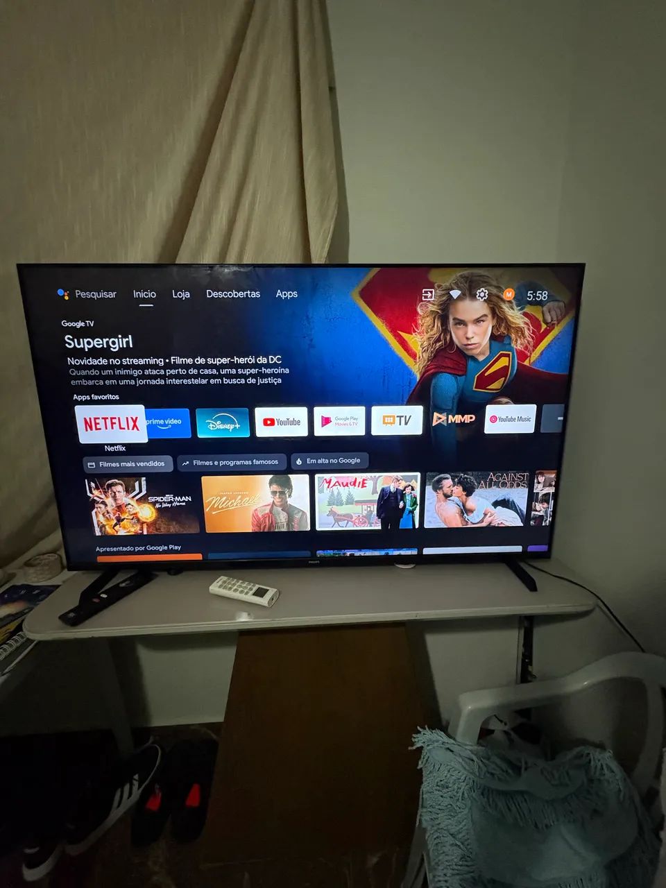 Vendo essa televisão 55 polegadas sem defeito nenhum Philips - Foto 4