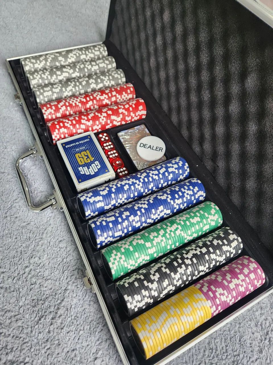 Maleta de poker 500 fichas  - Foto 2